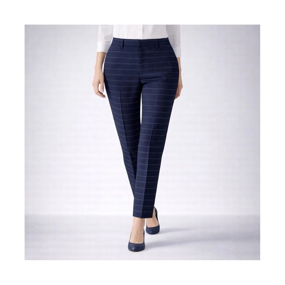 BANANA REPUBLIC Women's Ryan Dress Pants Navy Striped Size 6
